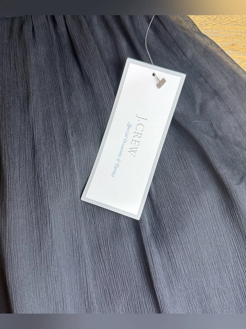 J. Crew Taryn Black Strapless Sweetheart Cocktail Dress in Silk Chiffon